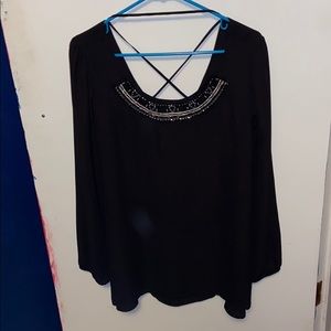 Black Long-Sleeve Dress Shirt